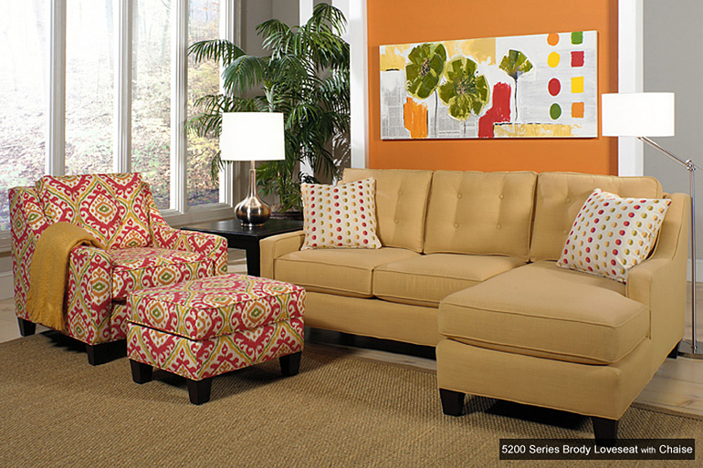 Temple Loveseat with Chaise