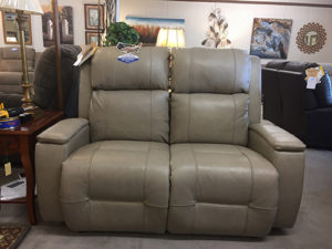 double leather recliner