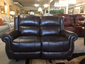 leather reclining loveseat