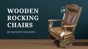 amish wood rocking chair
